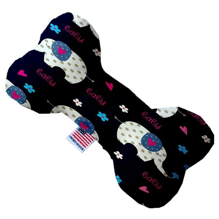 Mirage Pet Products Baby Elephants 10 in. Stuffing Free Bone Dog Toy 1176-SFTYBN10